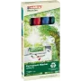Marcador permanente Edding 22 EcoLine ponta biselada preto azul verde vermelho