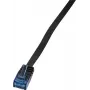 Logilink SlimLine - cabo de patch - RJ-45 (macho) - RJ-45 (macho) - 1 m - UTP - CAT 6 - preto (CF2033U)