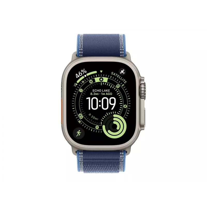 Bracelete Apple MFT74ZM/A smartwatch azul titânio poliéster spandex nylon