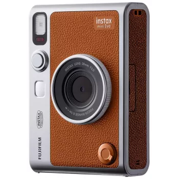 Máquina fotográfica Instax mini EVO castanho