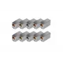 Acoplamento modular CAT 5e RJ45 Digitus 10 unid. dourado prateado
