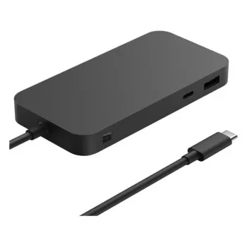 Microsoft Surface USB4 Dock com fios, preto, conectividade USB4, 1000 Mbit/s