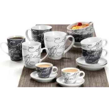 Caneca de café jumbo de cerâmica ritzenhoff & breker Cornello cinzento 0,6 L adequada para máquina de lavar loiça