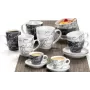Caneca de café jumbo de cerâmica ritzenhoff & breker Cornello cinzento 0,6 L adequada para máquina de lavar loiça