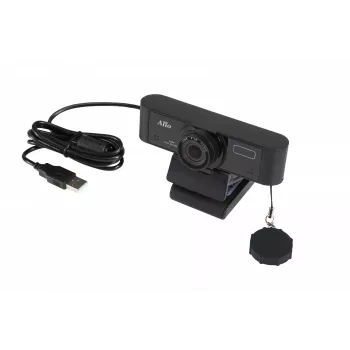 CÂMARA FHD84 USB | Full HD 1080p | 30fps | 2 microfones | Autofoco | Ângulo de visão de 84°