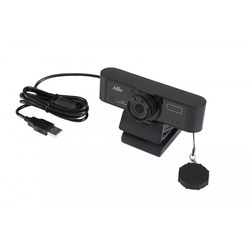 CÂMARA FHD84 USB | Full HD 1080p | 30fps | 2 microfones | Autofoco | Ângulo de visão de 84°