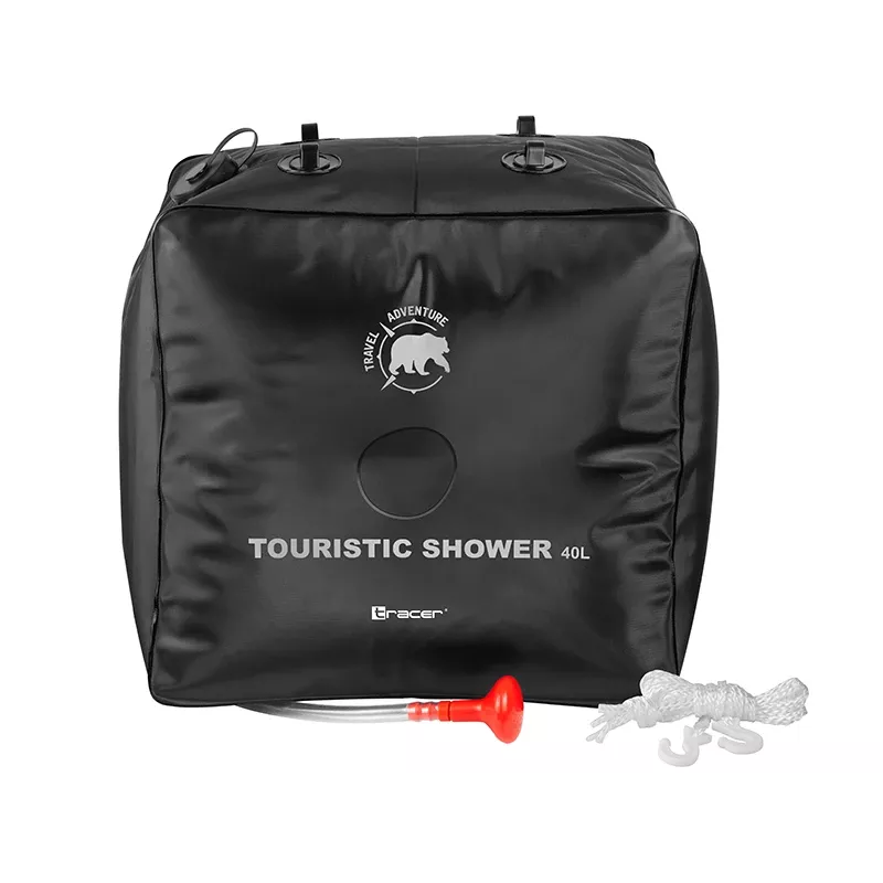 Duche exterior portátil 40L TRACER CampPump 40L, duche de campismo por gravidade, chuveiro de mão