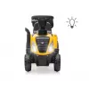 Veículo CAT trator com atrelado amarelo para montar