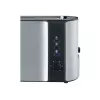 Torradeira automática de fenda longa AT 2590 (aço inoxidável/preto, 1.400 Watt, para 4 fatias de pão)