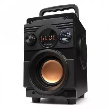 Altifalante Bluetooth 5.1 Squeak Bassblaster, rádio FM, leitor MP3 SQ1001