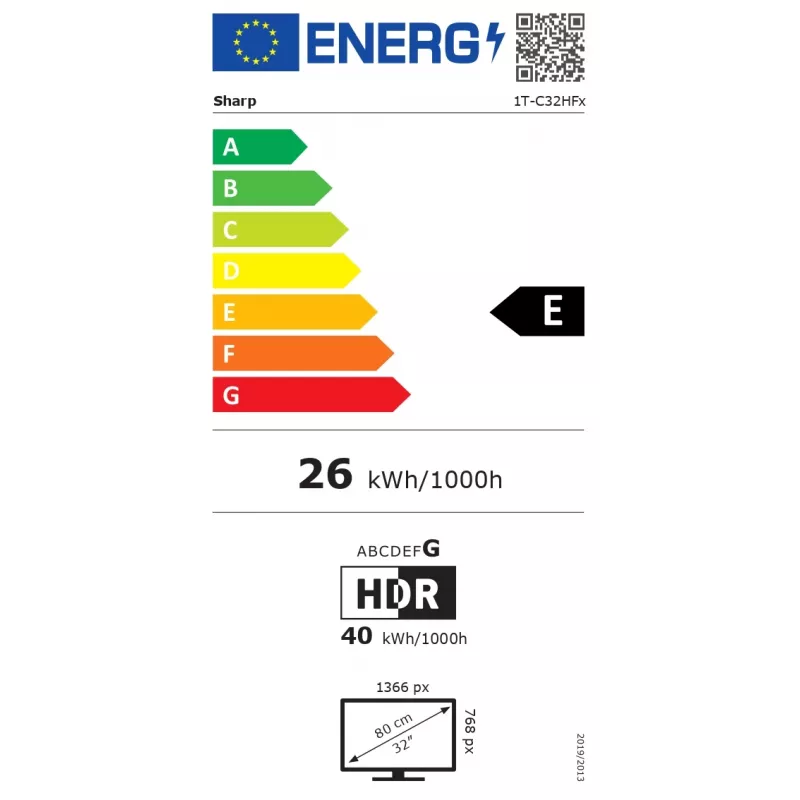 Sharp 32HF2265E TV 81,3 cm (32 polegadas) HD Smart TV WLAN preto