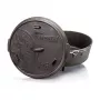 Petromax Panela de fogo ft6 com pés, 5,7 L, ferro fundido, preto