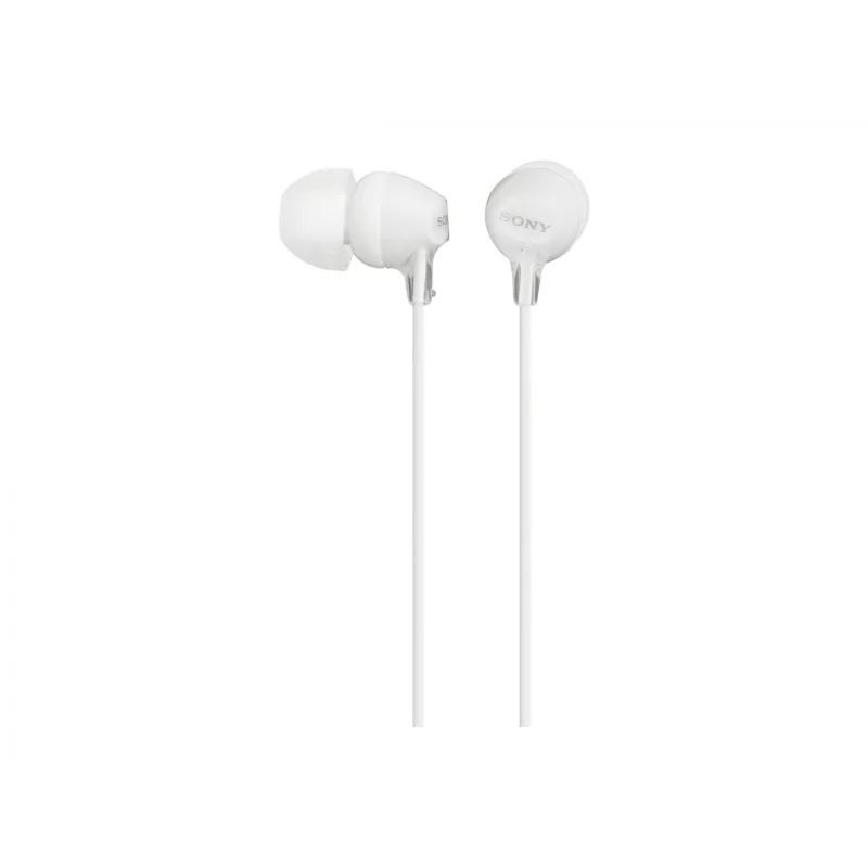 Sony MDR-EX15LP, com fios, 8 - 22000 Hz, música, 3 g, auscultadores, branco