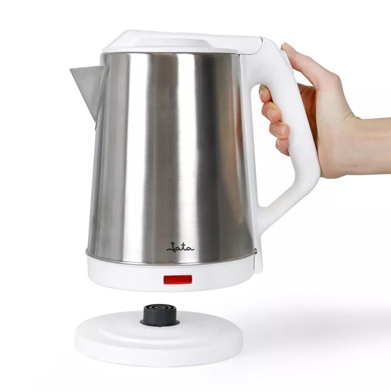 Jata JEHA1723 chaleira elétrica, 2 l, 1500 W, aço inoxidável, branca
