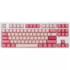 Teclado gaming Ducky One 3 TKL Gossamer Pink USB US inglês rosa, branco