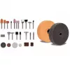 Máquina de lixar de bancada TC-XG 75 Kit (vermelho/preto, 150 Watt, conjunto abrangente de acessórios para trabalhos de polimento e lixagem)