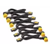 Conjunto de cabos de alimentação APC (6 unid.), bloqueáveis, C13 para C14 (ângulo de 90°), 1,2 m