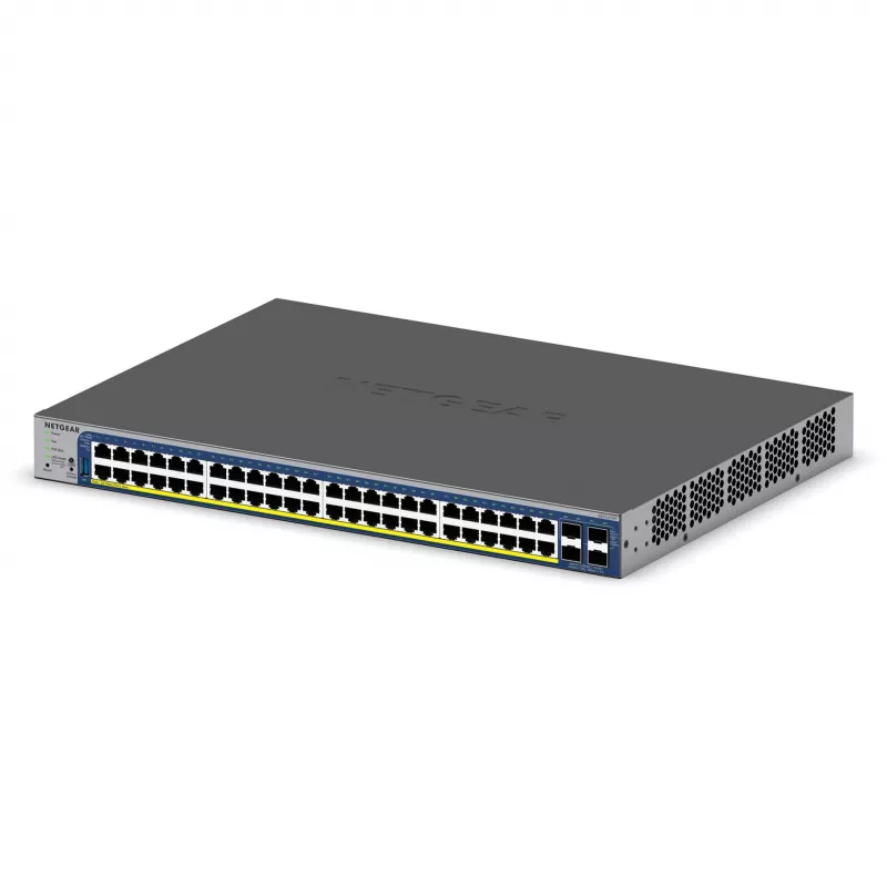 Switch Inteligente Empilhável NETGEAR 52 portas PoE Gigabit/10G (GS752TXP)