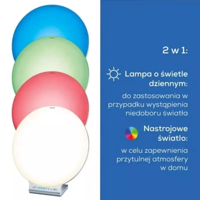Lâmpada de fototerapia Beurer TL100 – intensidade de 10.000 lux, design energeticamente eficiente
