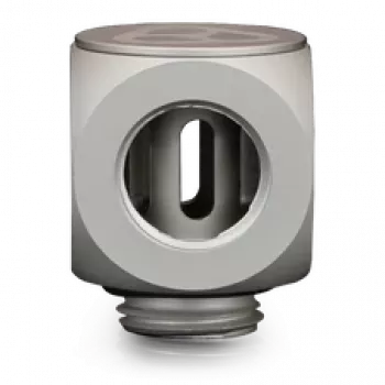 Thermal Grizzly DeltaMate Rotary T – conector de refrigeração líquida, níquel mate, 1 unid. (TG-DM-FIT-0204)