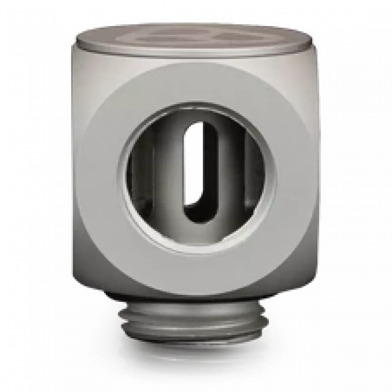 Thermal Grizzly DeltaMate Rotary T – conector de refrigeração líquida, níquel mate, 1 unid. (TG-DM-FIT-0204)