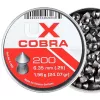 Umarex Cobra Pointed Ribbed 121-258 chumbos para armas de ar comprimido 6,35 mm, 200 unid.