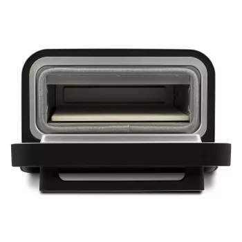 Forno de pizza G3FERRARI G10204 — forno de pizza de bancada, 1 pizza, 1850 W, máx. Ø 30 cm, preto/prateado