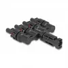 Conector solar DeLOCK DL4 1 macho para 4 fêmea preto