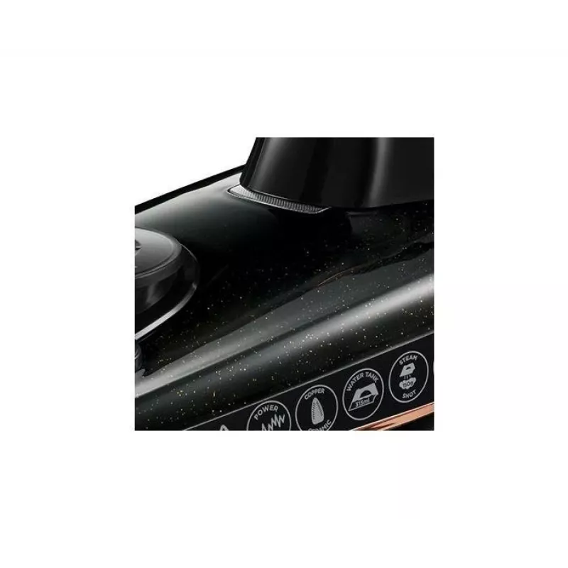 Ferro de engomar a vapor e a seco Russell Hobbs Copper Express 2600 W preto, cobre