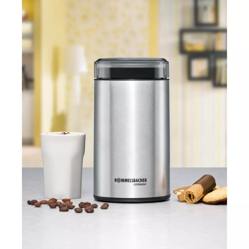 Moinho de café Rommelsbacher lâmina de impacto EKM 100 aço inoxidável
