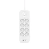 SurgePlus 8x tomada Schuko 1xUSB-A 1xUSB-C 900J 2 m