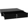 Gaveta para rack com fechadura Omnitronic 2U – modelo 30100952, gaveta de armazenamento em metal para montagem frontal em racks de 19 polegadas