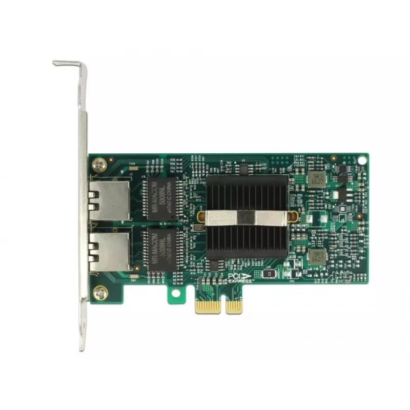 Delock placa PCIe 2x Gigabit LAN adaptador de rede
