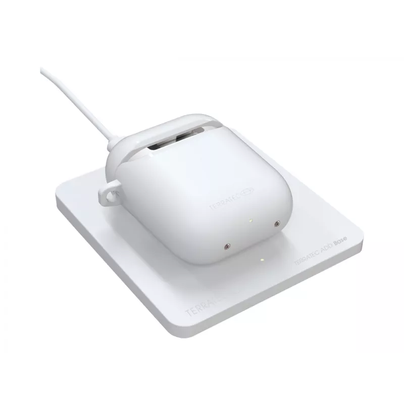 Terratec ADD Base Base de carregamento sem fios para AirPods, 5 W, branco