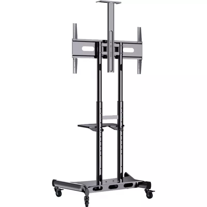 HAGOR HP Twin Stand HD - carrinho - para ecrã plano / equipamento AV - preto - tamanho do ecrã: 140-213 cm (55-84) - interface de fixação: até 800 x 500 mm (8210)