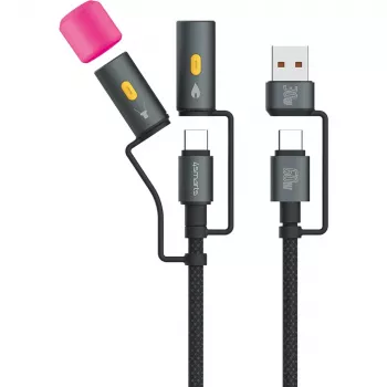 Cabo USB 4smarts 541060 USB 2.0 1m USB-C preto cinzento