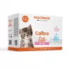 Comida húmida para gatos Calibra Life saco — salmão e peru, para gatinhos, 85 g, sem cereais, sem soja, 12×85 g
