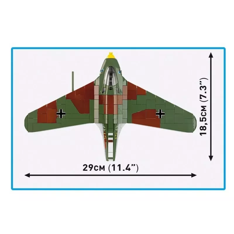 Blocos de construção Messerschmitt Me 163B Komet 543 peças