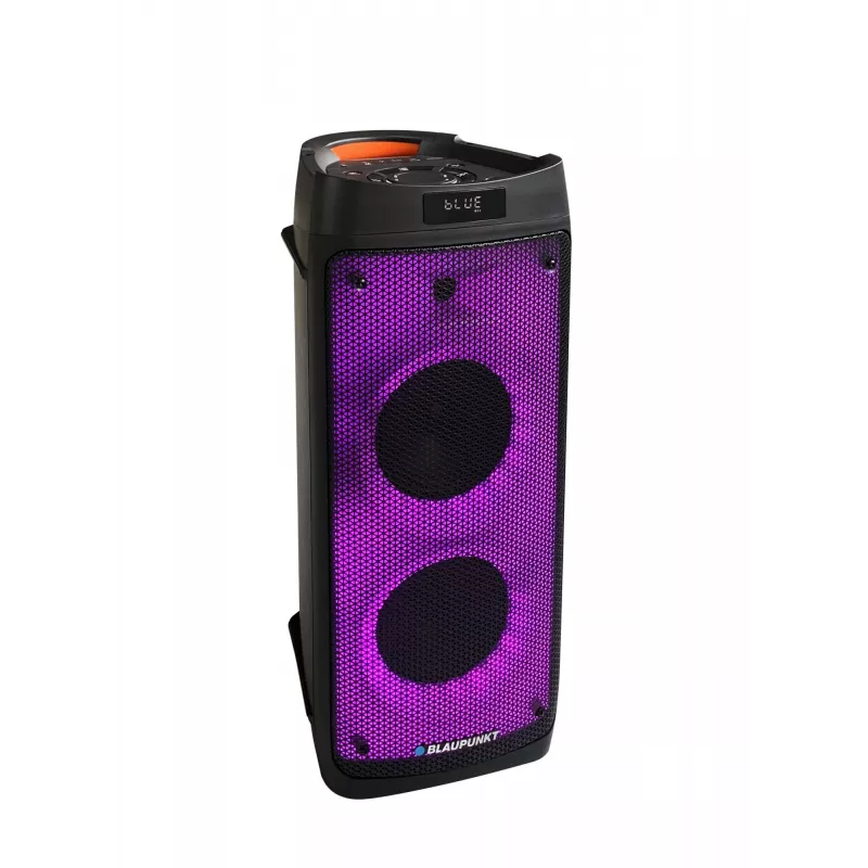 Sistema de áudio PLL FM USB/SD/BT 2xKaraoke FULL LED PartyBox