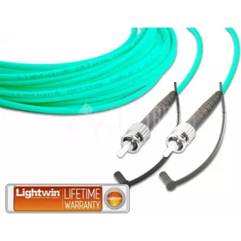 Lightwin Cabo de patch de fibra ótica Simplex de alta qualidade, MM OM3, ST - ST (LSP-50 ST-ST 2.0 OM3)