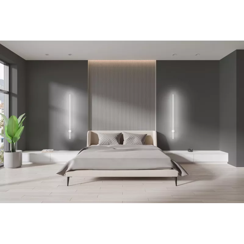 Aplique de parede LED Activejet AJE-HILTON branco NW