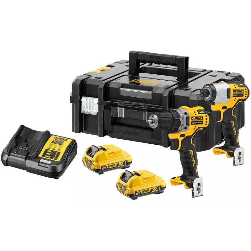 DeWALT DCK2110L2T-QW aparafusadora/parafusadora de impacto preto, amarelo