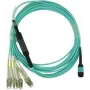 Cabo de rede BlueOptics CBX-STH008BPQ-MXXN-UC4N-003M MTP-4xLC multimodo OM4 3 metros azul
