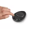 Balança de cozinha Caso FinoCompact 03201 — capacidade 0,5 kg, divisão 1 g, visor LED, aço inoxidável/preto