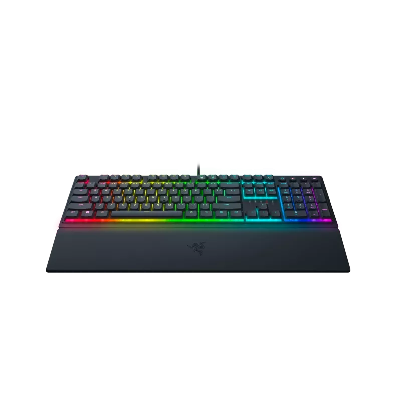 Teclado gaming com fios Razer Ornata V3 – híbrido membrana-mecânico, iluminação LED RGB, USB