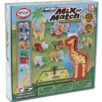 Brinquedo para bebé MALIK Magnetic Mini Animals Selva modelo 62323 — conjunto de figuras de animais magnéticas