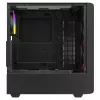 Savio Noctis Glass RGB Cube caixa para PC, ATX/Micro-ATX/Mini-ITX, frente de vidro temperado, ventoinhas RGB, preta
