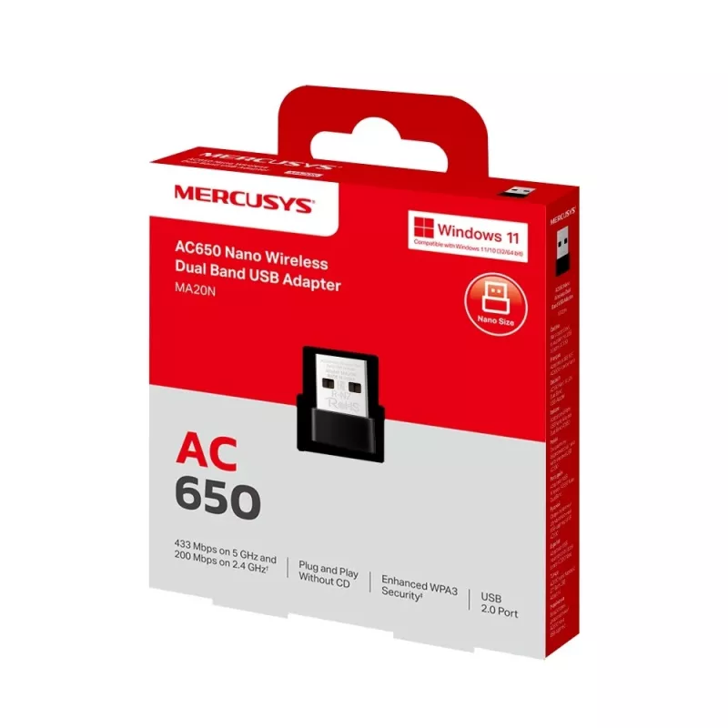 Mercusys MA20N placa de rede
