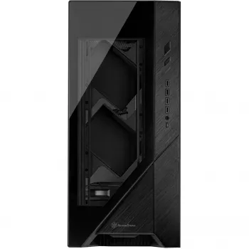 ALTA F2, caixa Big-Tower preta, vidro temperado