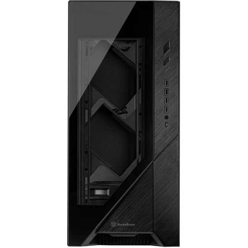 ALTA F2, caixa Big-Tower preta, vidro temperado